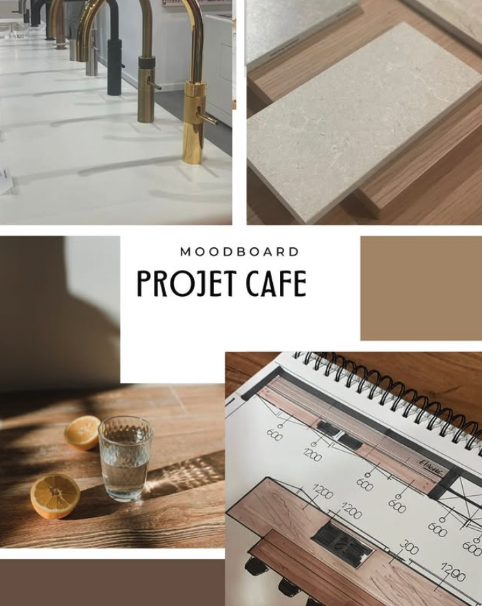 La palette que nous avons retenue pour la cuisine de notre maison
