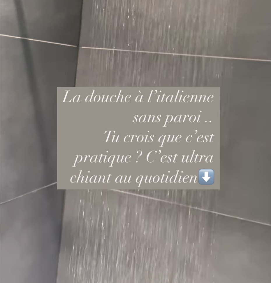Douche à l’italienne, pour ou contre ?
