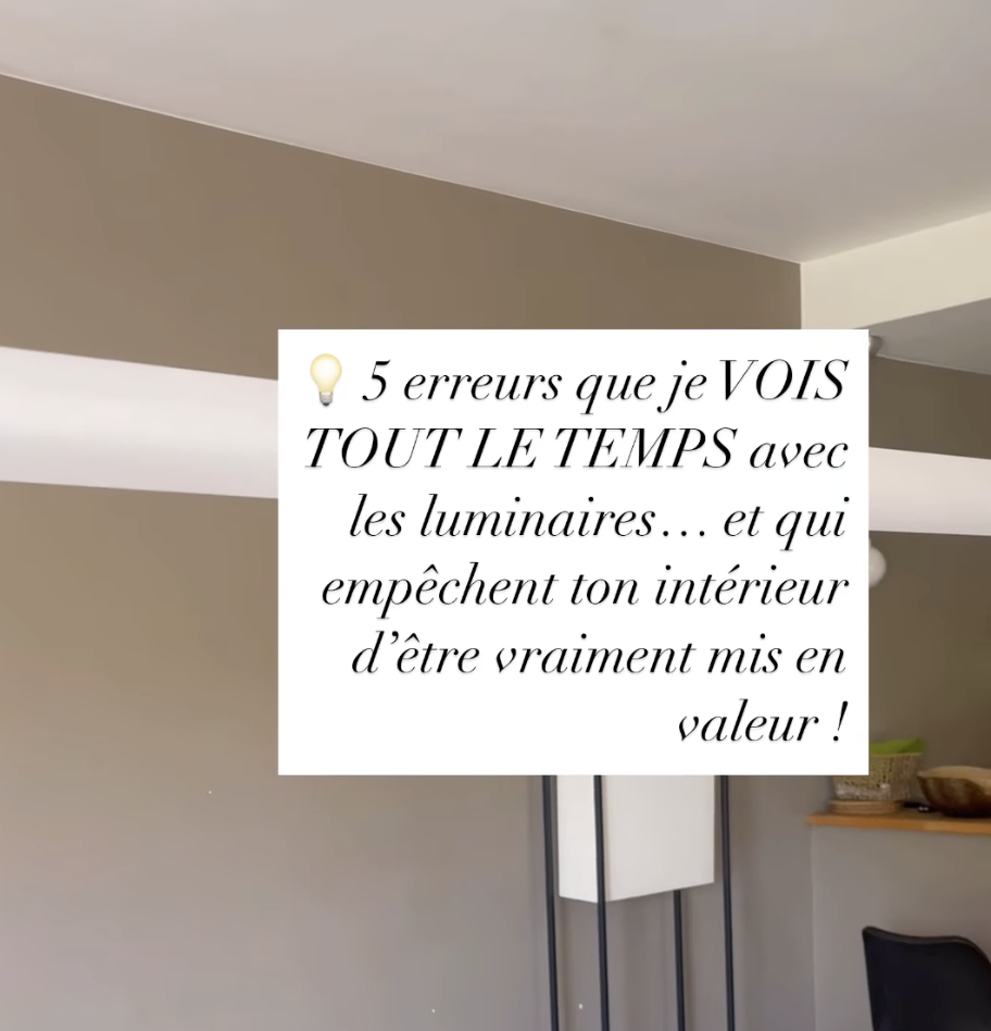 Les erreurs luminaires