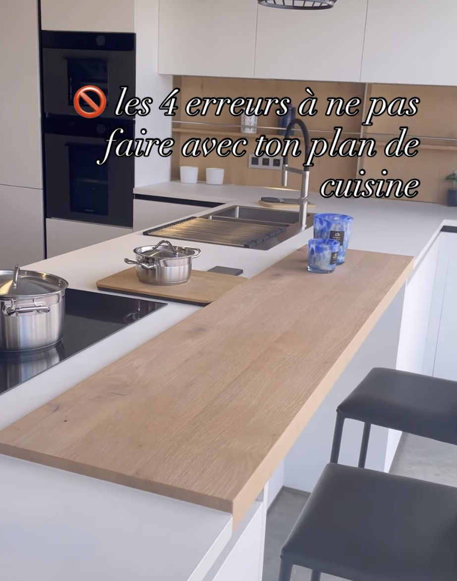 4 erreurs à ne pas faire: plan de travail cuisine